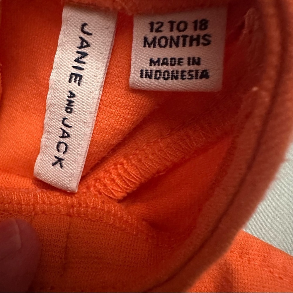 Janie and Jack Vibrant Orange Sleeveless Dress - Picture 3 of 3